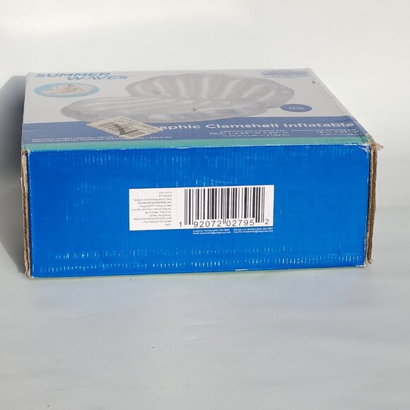 Clamshell Ride-On Lake Inflatable Float/Lounger BNIP FUNSICLE Iridescent - Picture 3 of 7